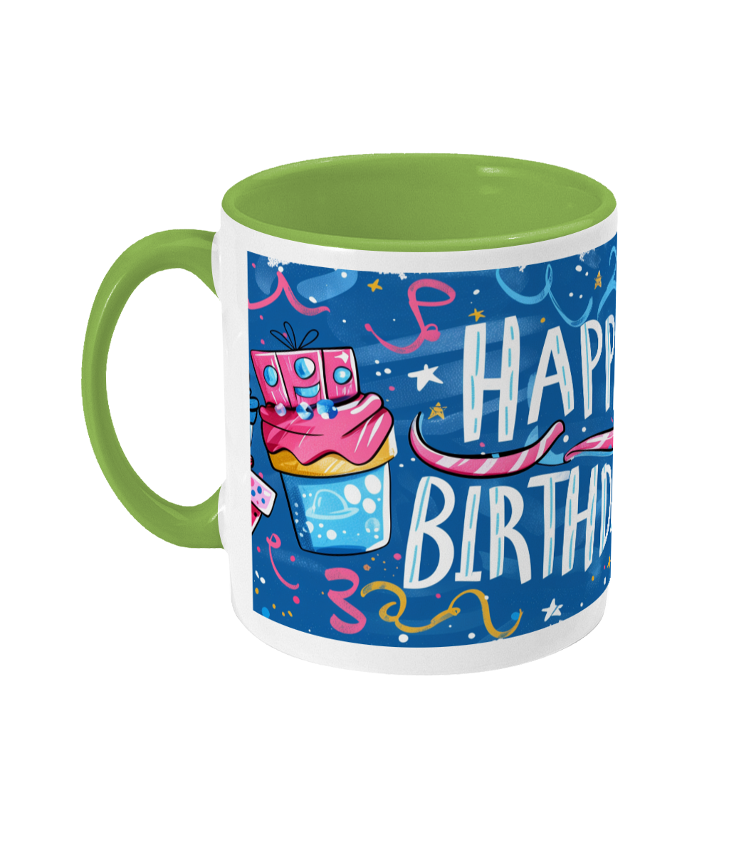 Tasse colorée Joyeux anniversaire 20