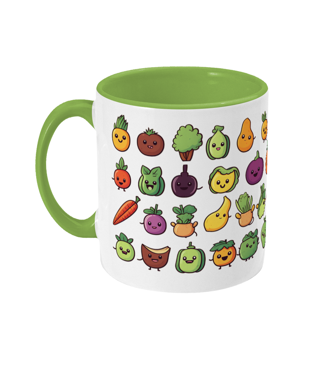 Colored Mug Fruit and vegetables