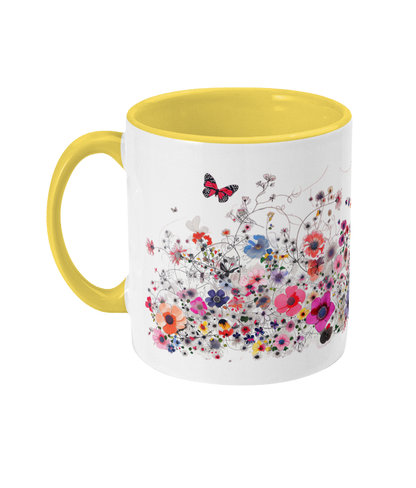 Colored Mug Flowers