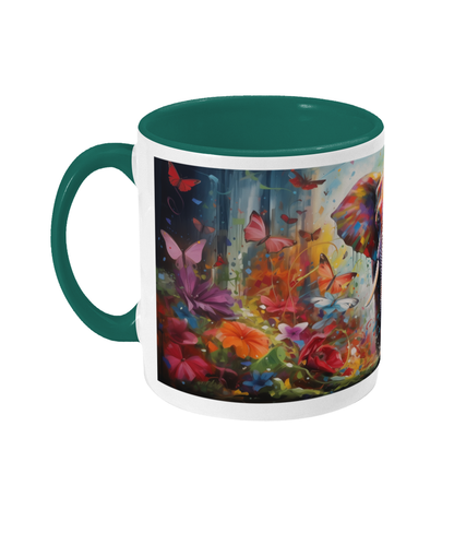 Mug coloré Éléphant dans la forêt