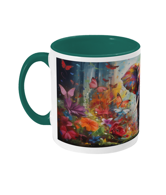 Colored Mug Elephant in the Forest