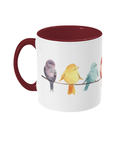 Colored Mug Birds