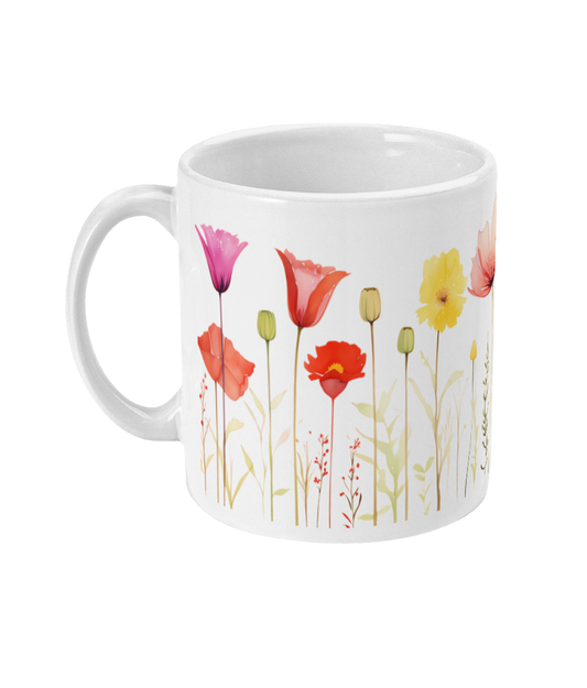 Fleurs dans une tasse