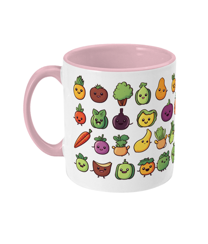 Colored Mug Fruit and vegetables