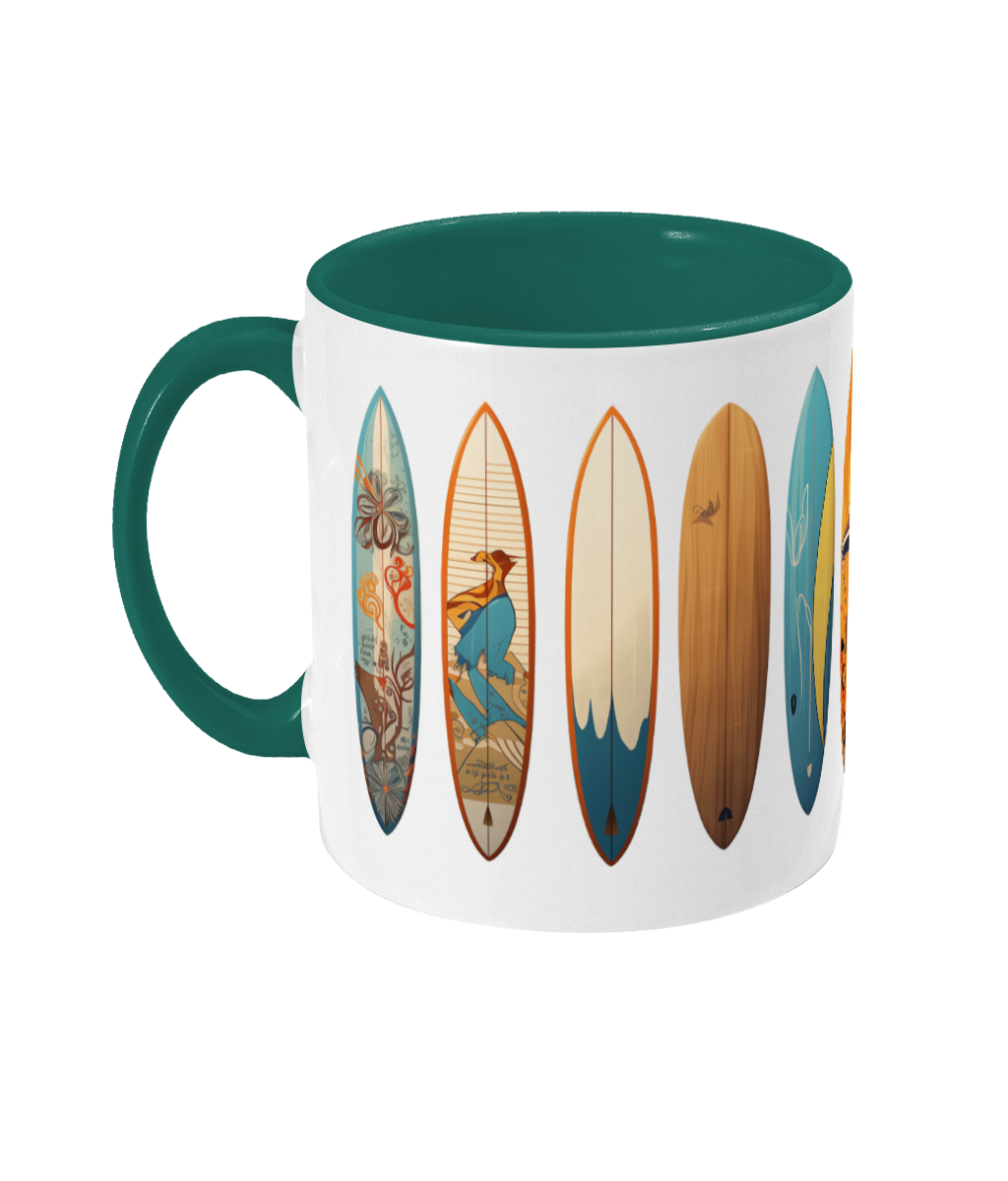 Colored Mug Surfboards