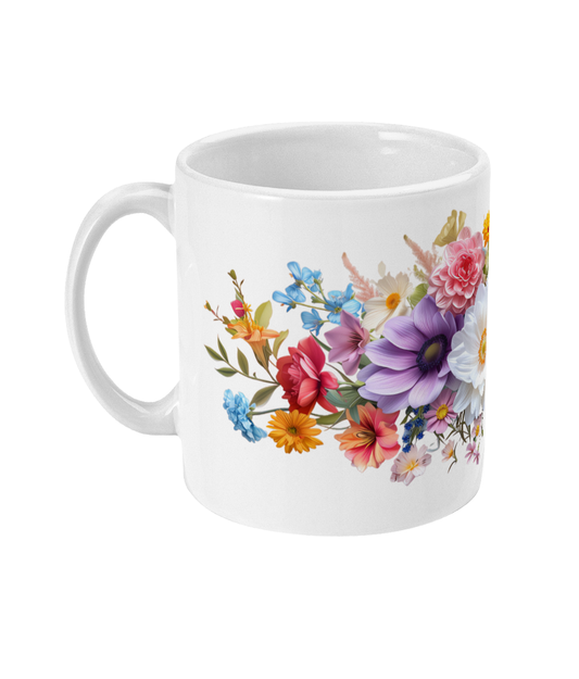Fleurs dans une tasse