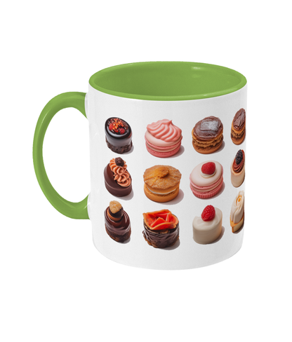 Colored Mug of Pastries