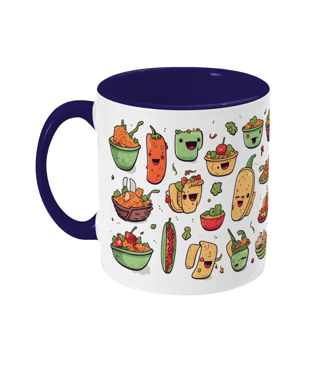 Tasse colorée Nourriture mexicaine