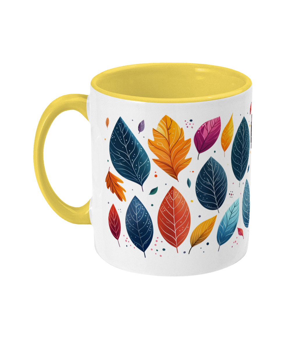 Colored Mug Leaves