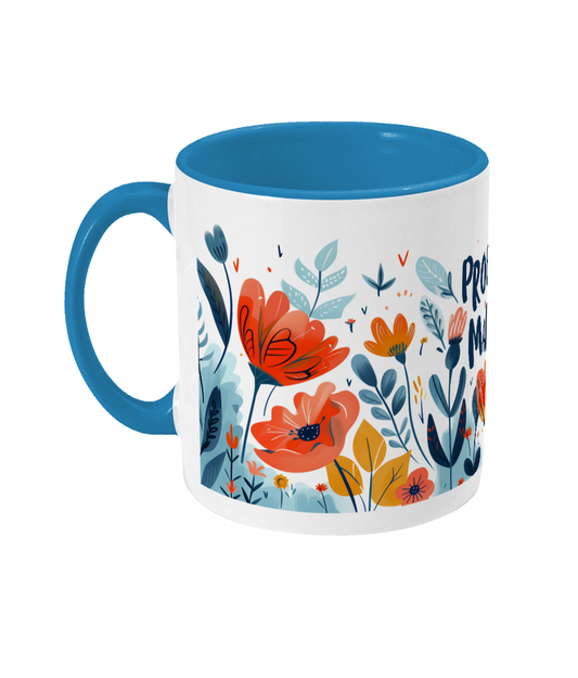 Tasse colorée Joyeux anniversaire maman
