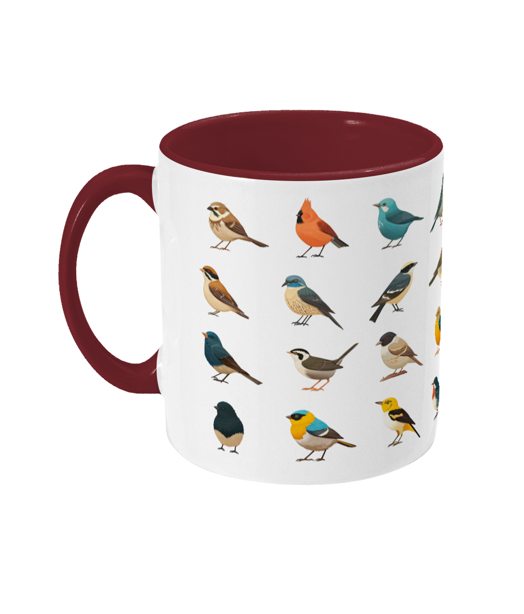 Gekleurde Mok Vogels