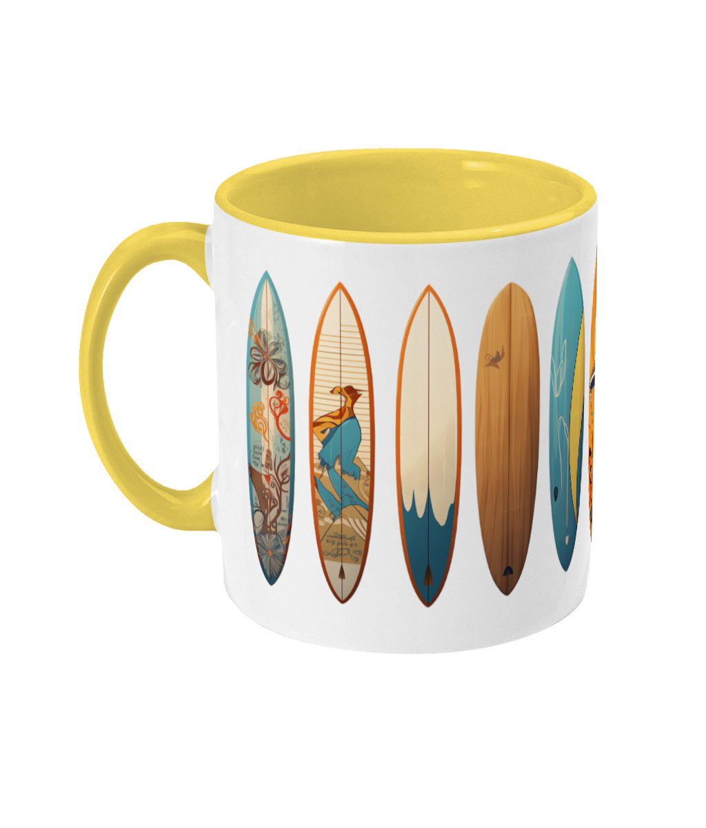 Colored Mug Surfboards