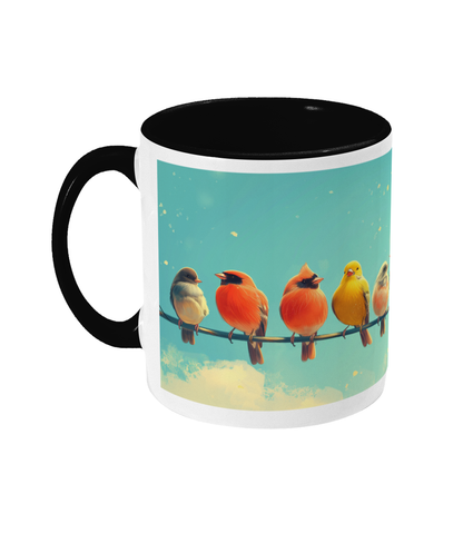 Gekleurde Mok Vogels