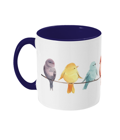 Colored Mug Birds