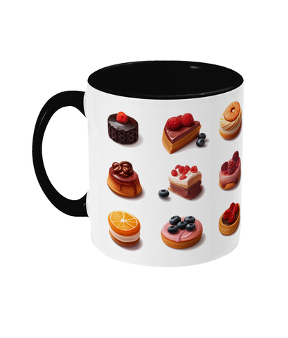 Colored Mug of Pastries