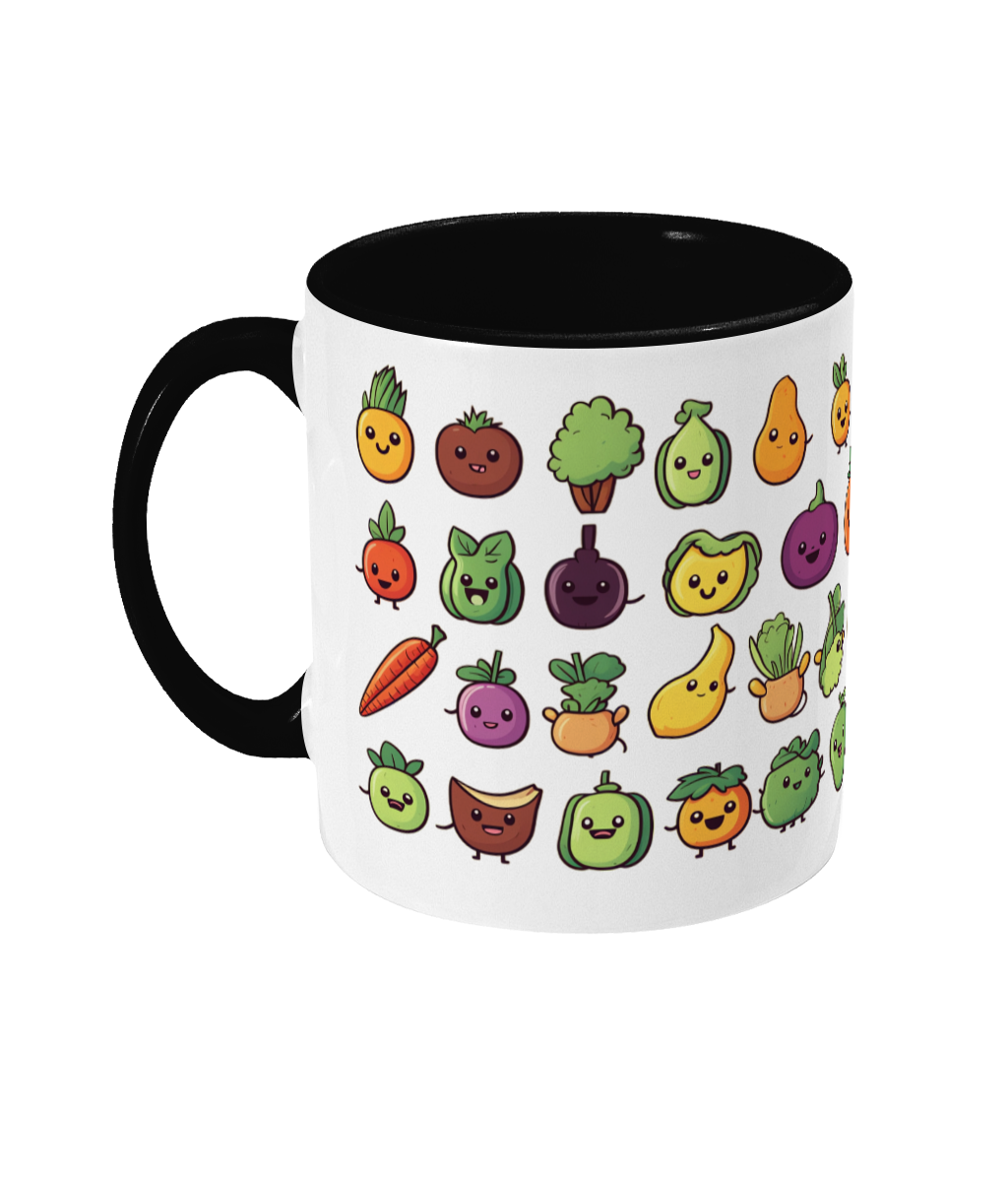 Colored Mug Fruit and vegetables