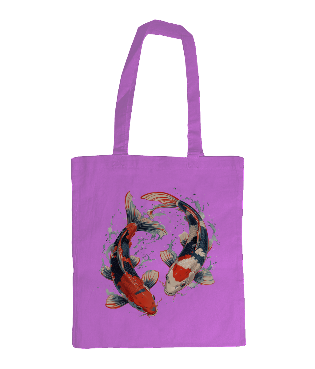 Bag 100% Cotton Koi Fish