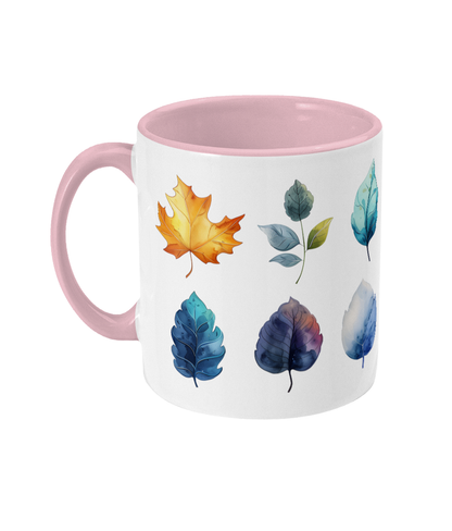 Tasse colorée Feuilles