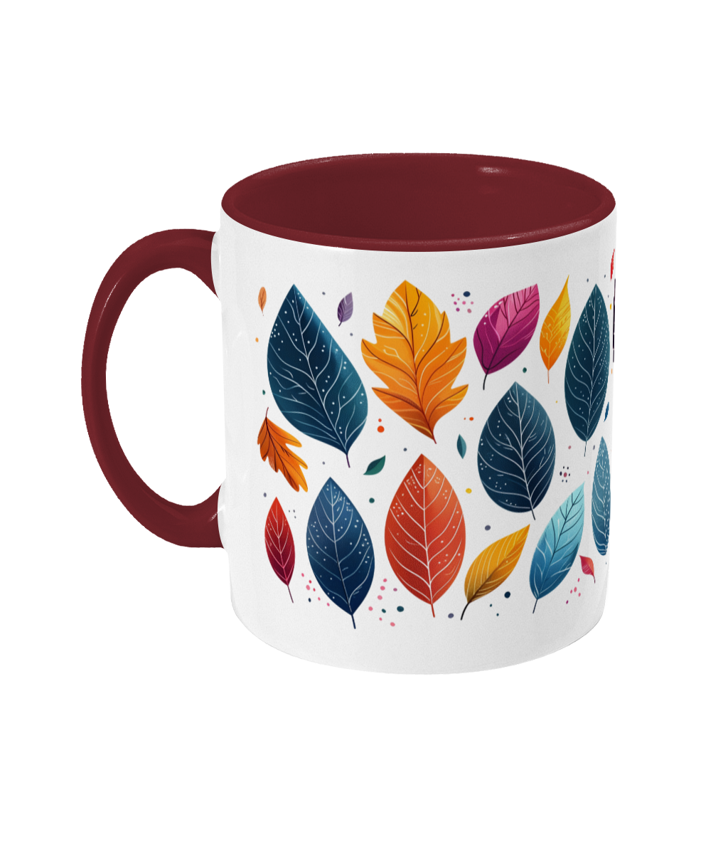 Colored Mug Leaves