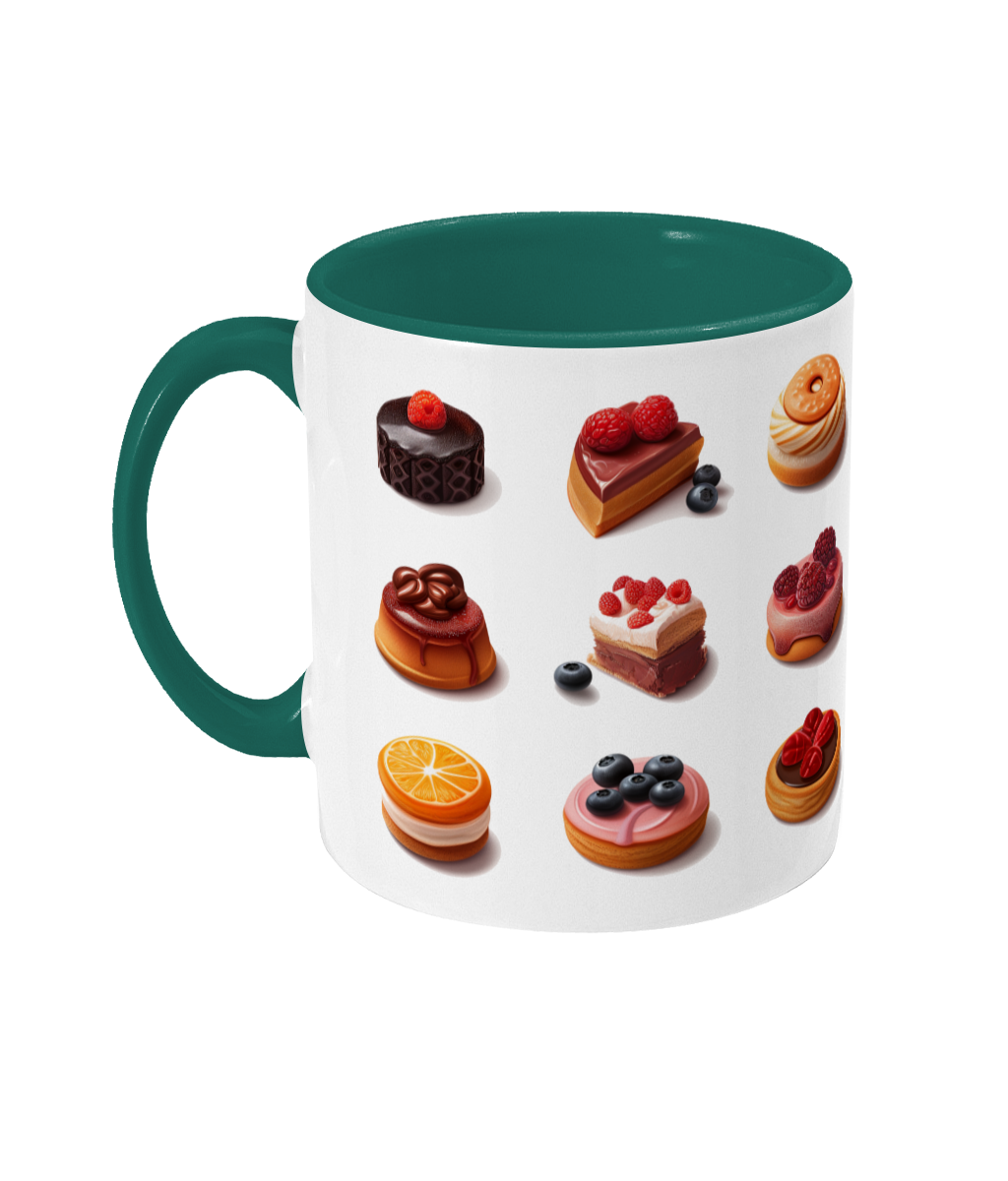 Colored Mug of Pastries