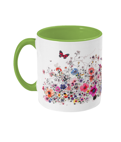 Colored Mug Flowers