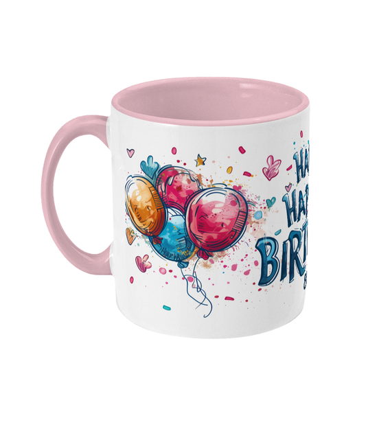 Mug coloré Joyeux anniversaire 80 ans