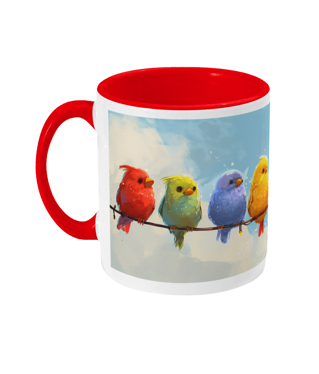 Gekleurde Mok Vogels