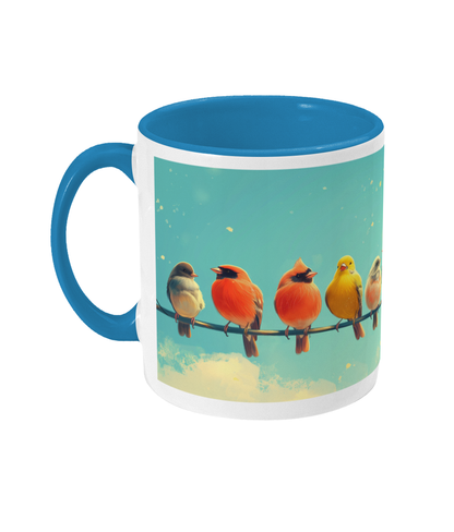 Gekleurde Mok Vogels