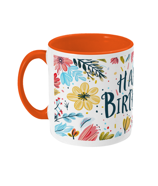 Tasse colorée Joyeux anniversaire
