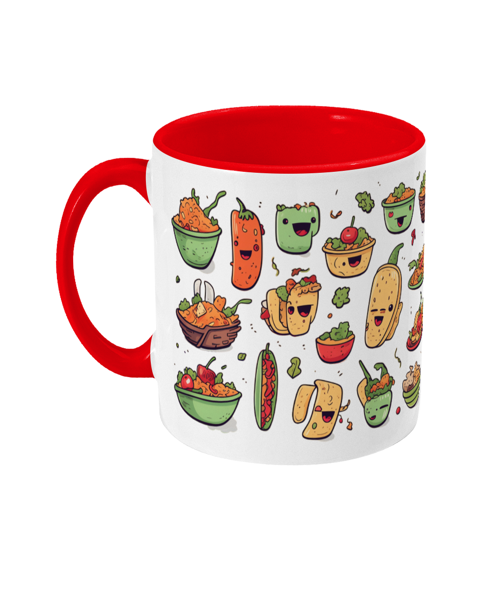 Tasse colorée Nourriture mexicaine
