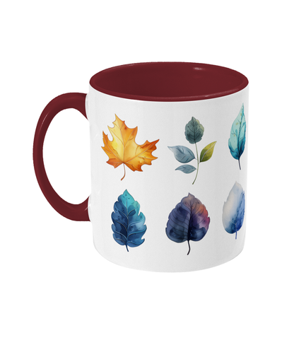 Tasse colorée Feuilles