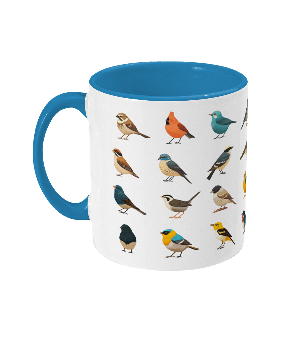 Gekleurde Mok Vogels
