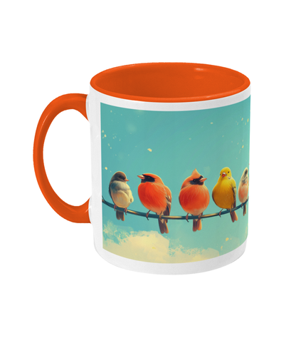 Gekleurde Mok Vogels