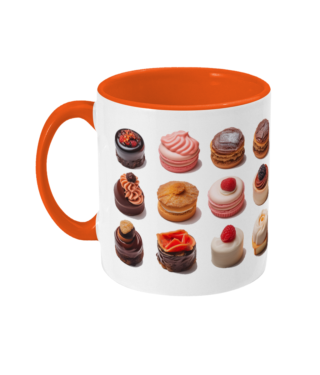 Colored Mug of Pastries