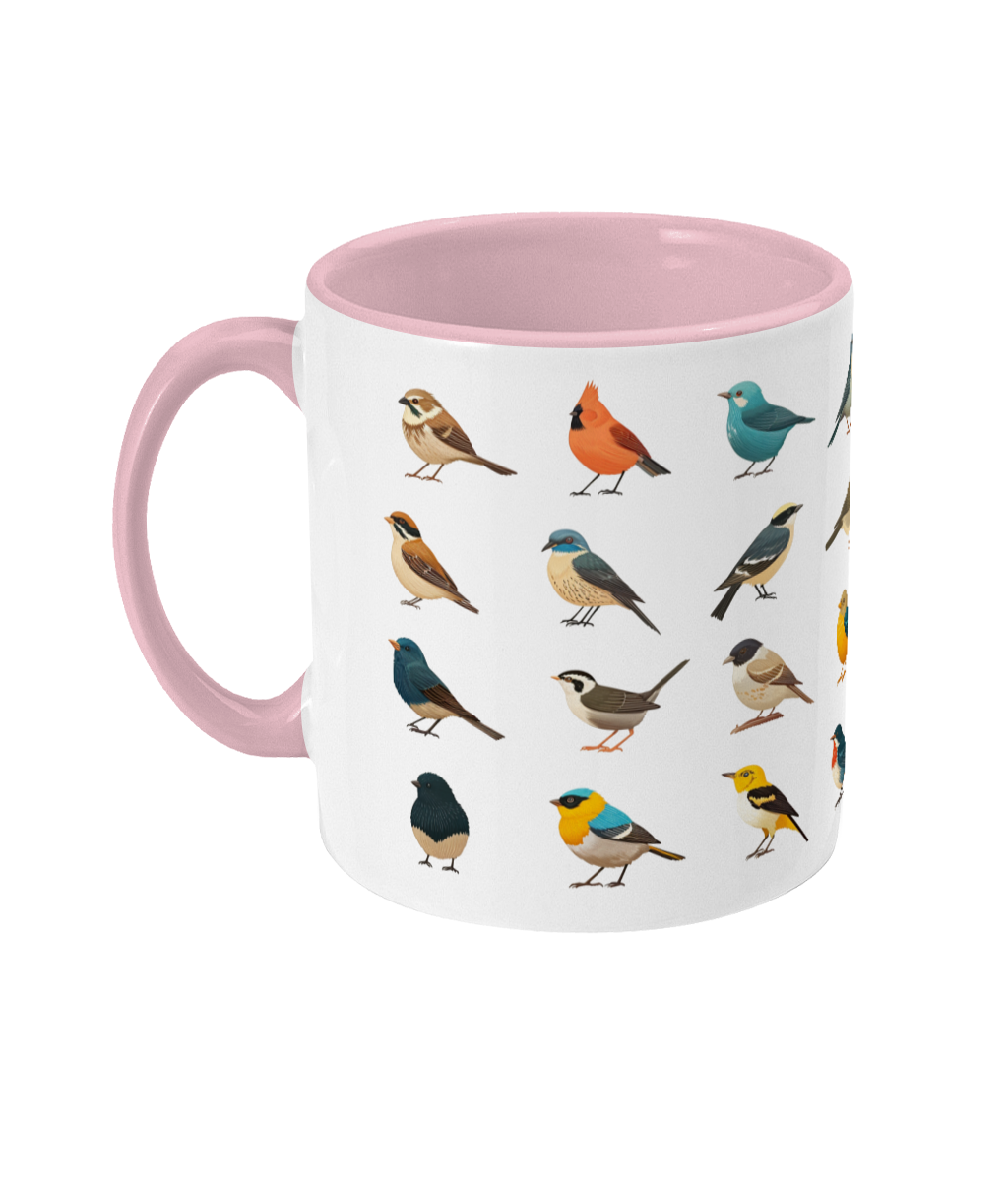 Gekleurde Mok Vogels