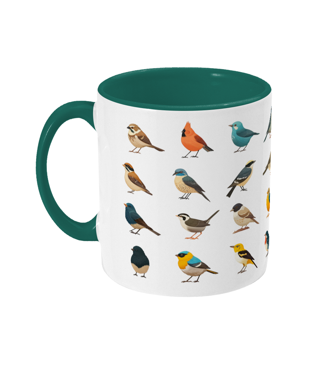 Gekleurde Mok Vogels