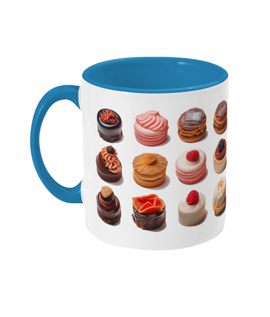 Colored Mug of Pastries