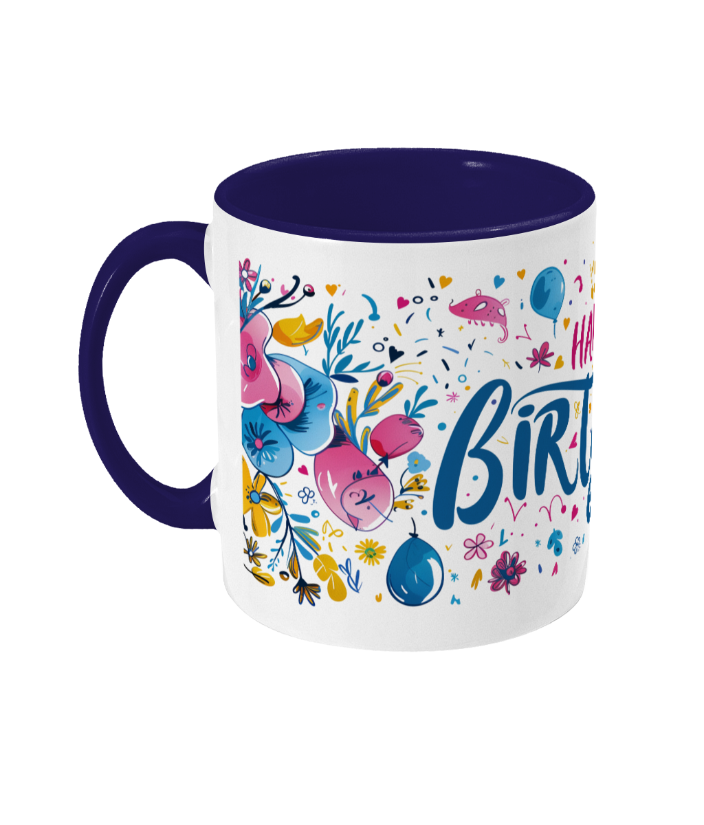 Tasse colorée Joyeux anniversaire 60 ans