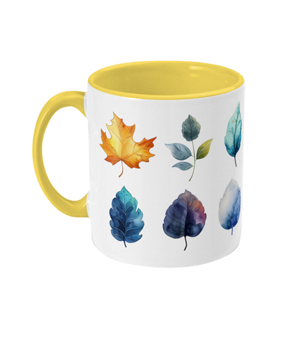 Tasse colorée Feuilles
