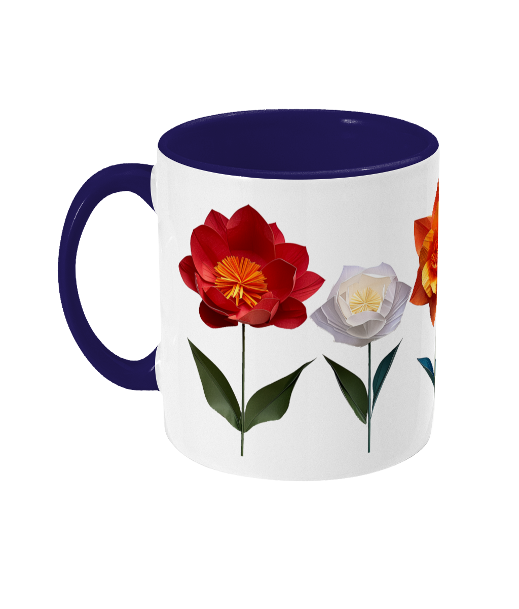 Colored Mug Flowers
