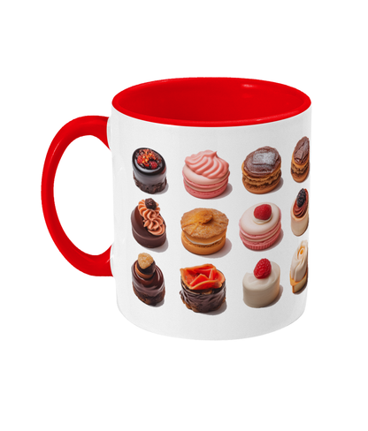 Colored Mug of Pastries