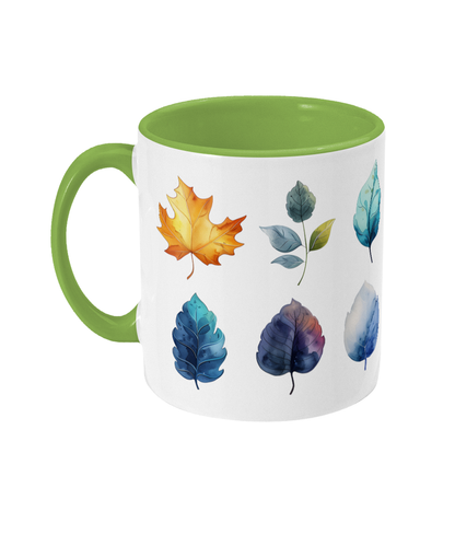 Tasse colorée Feuilles