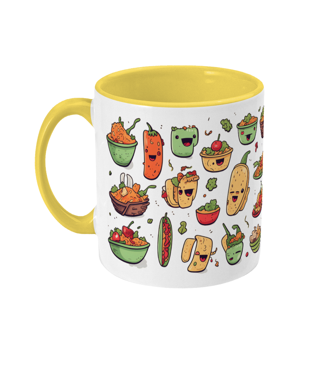 Tasse colorée Nourriture mexicaine