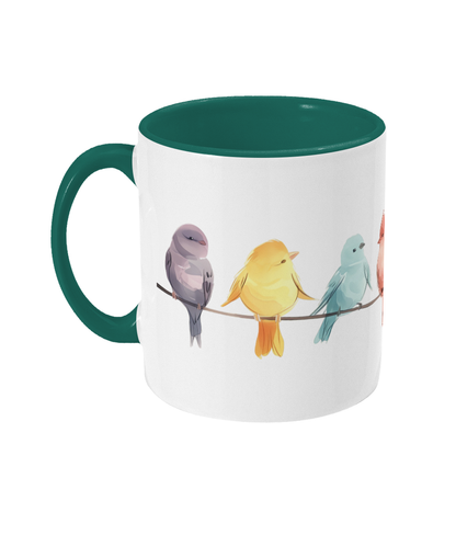 Colored Mug Birds