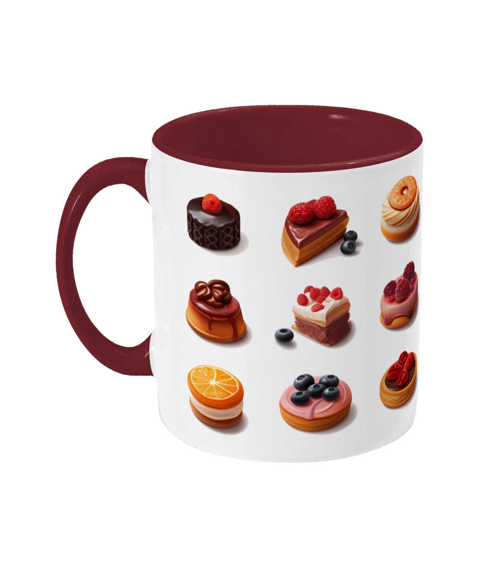 Colored Mug of Pastries