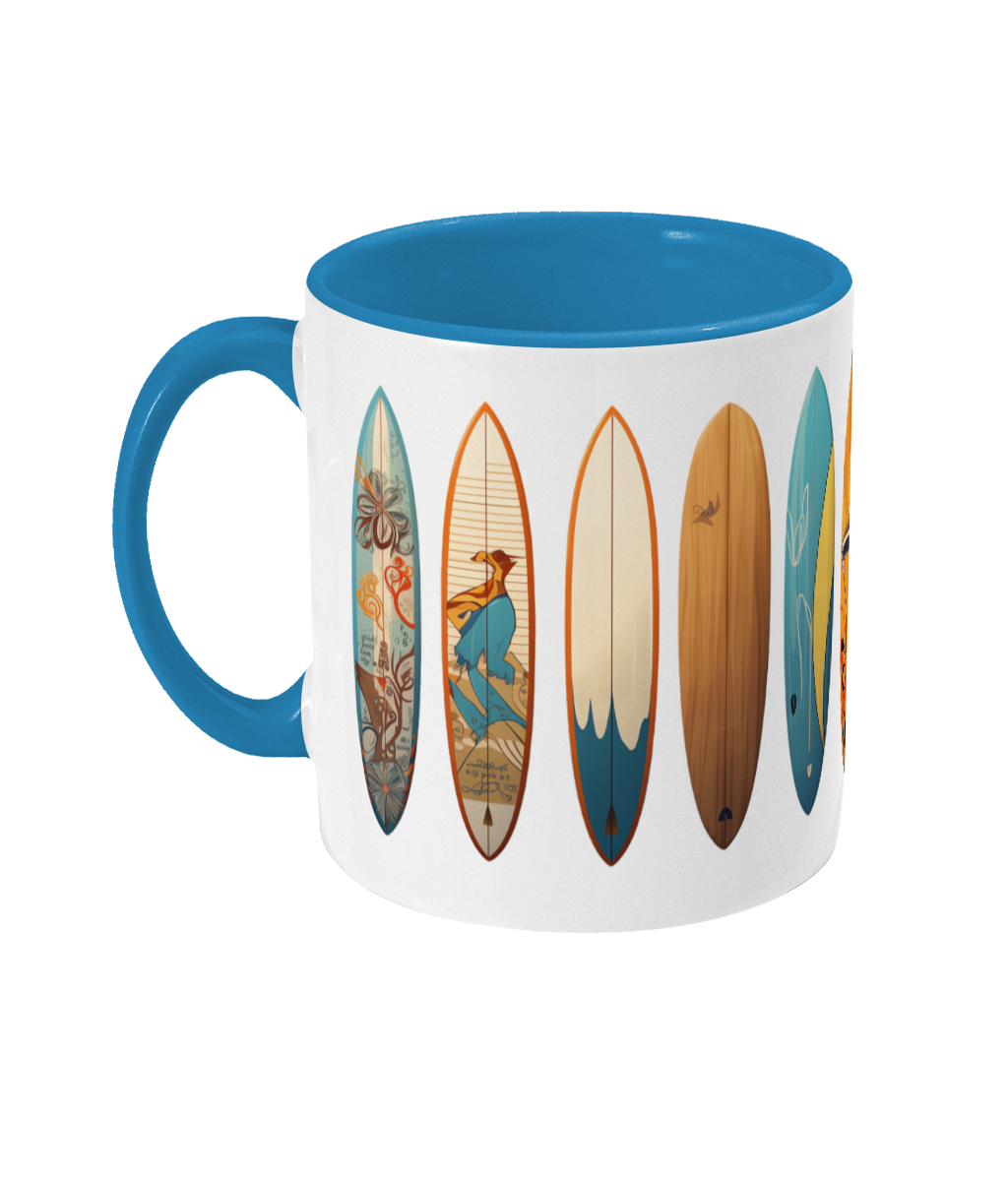 Colored Mug Surfboards