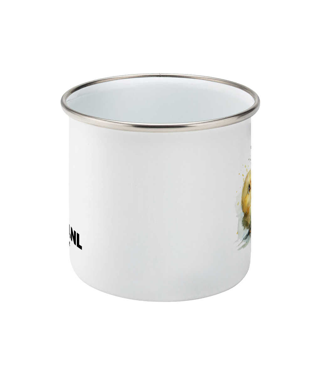 Enamel Mug Chickens