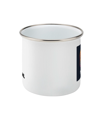 Tasse en émail avec logo