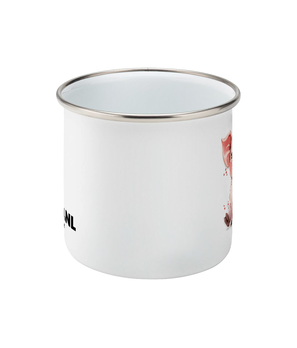 Enamel Mug Pig
