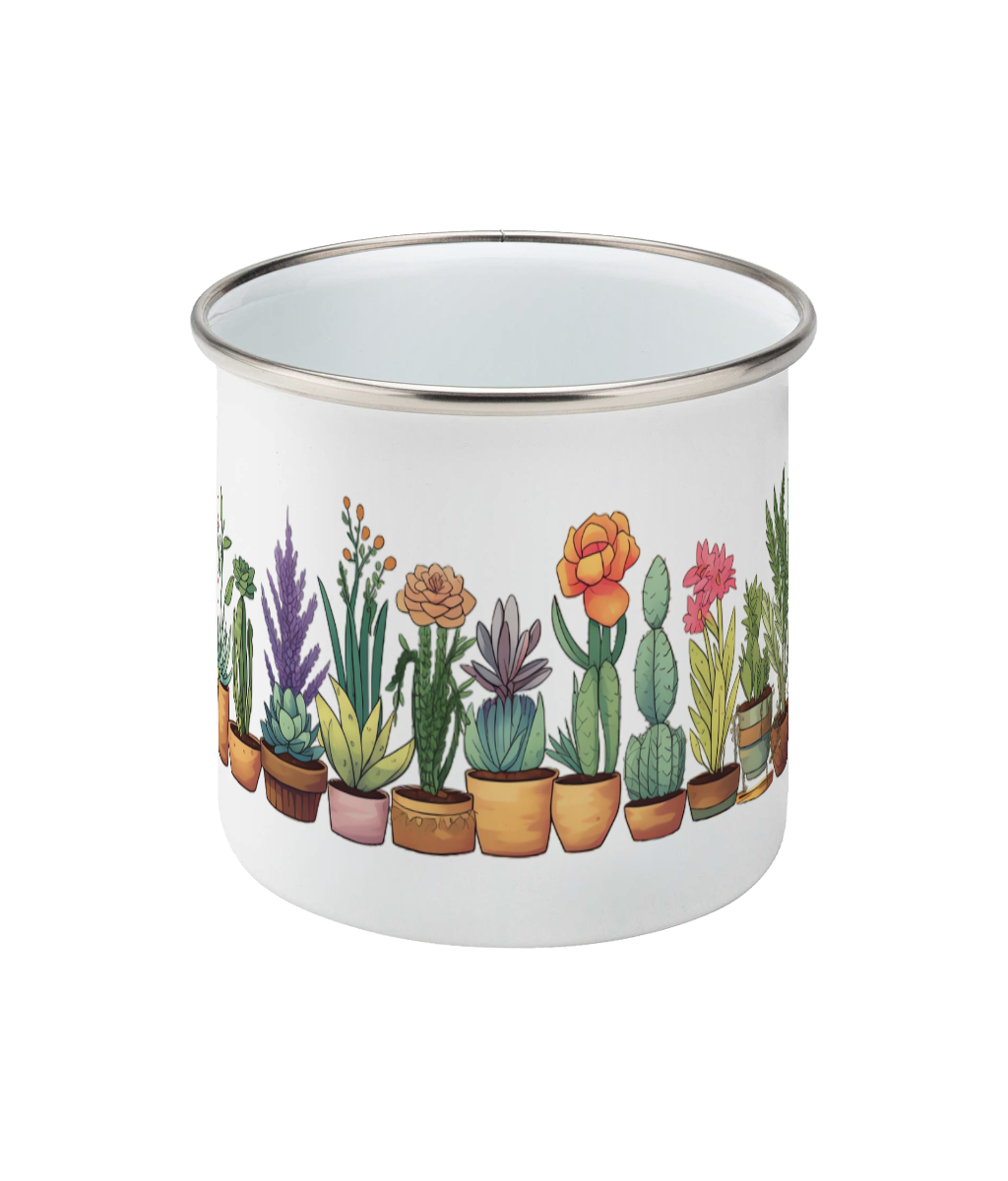 Enamel Mug Plants